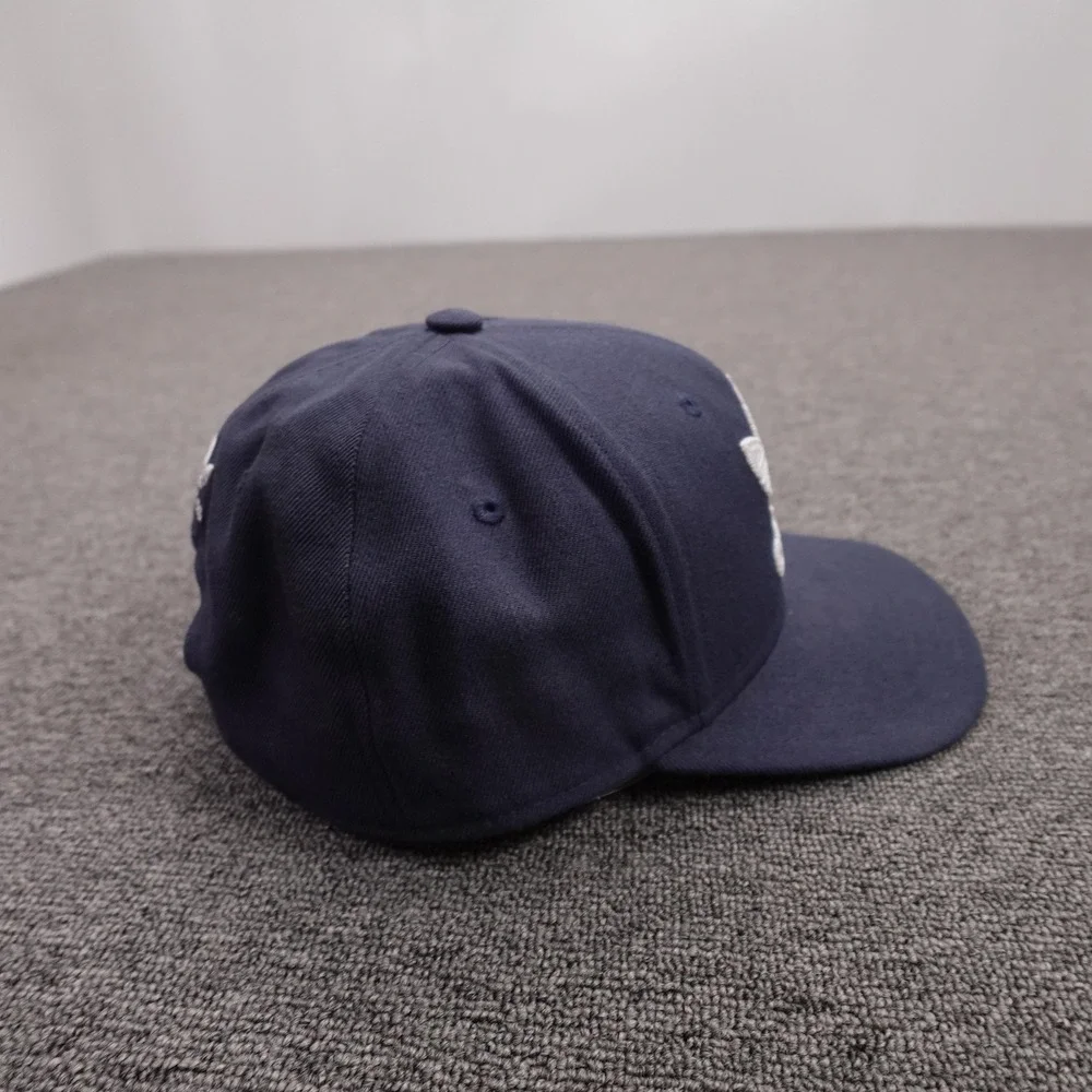 Adidas Hat Cap Snap Back Mens One Size Blue Twill Baseball Trefoil Logo